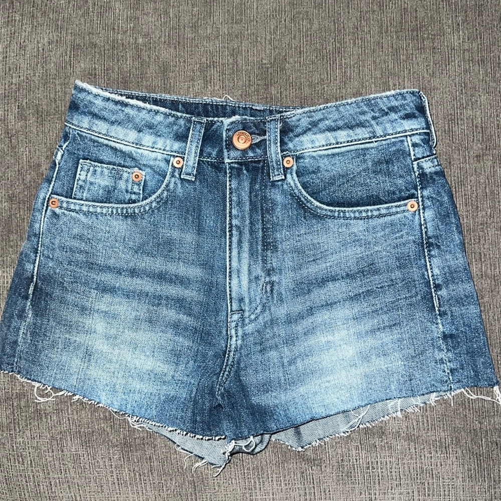 High Waist Jean Shorts